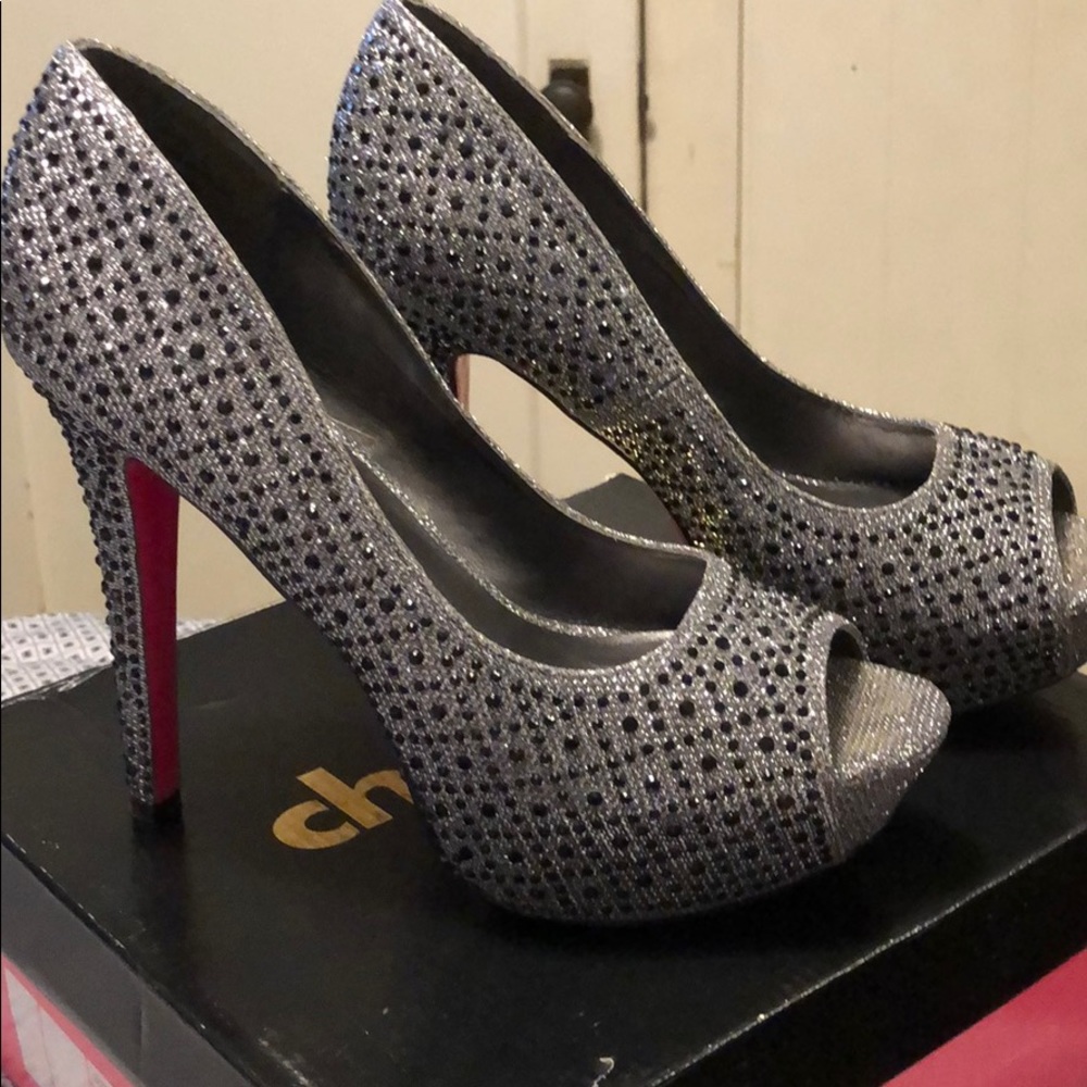 Rhinestone heels